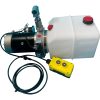 NorTrac 12 Volt DC Power Unit with Emergency Hand Pump — Single Acting, Dump Trailer, 5.3 Gal. Reservoir, Model# YBZ5-F2.1H1W27/WUCAT1
