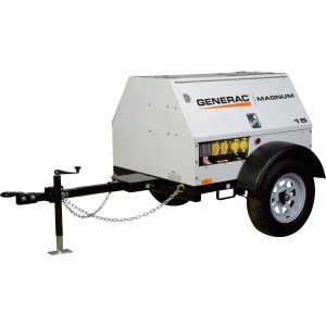 Generac Towable Mobile Diesel Generator — 14kW/13kW, Single Phase, Electric Start, Model# 6783