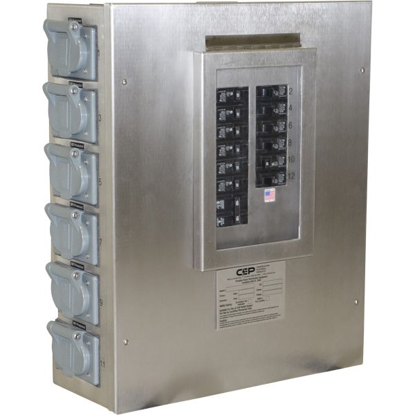 CEP MicroStation Portable GFCI Power Distribution Center — 125/250 Volts, 100 Amps, Single Phase, Model# 6214