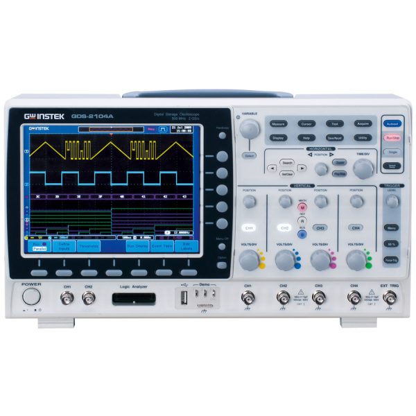 Instek GDS-2204A: 4-Channel, 200 MHz Digital Oscilloscope with 2 Mpts and 2 GS/s