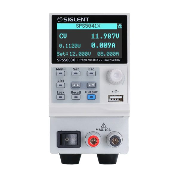 Siglent SPS5041X DC Power Supply, Single Output, 40 V, 30 A, 360 W, Switch Mode, SPS5000X Series