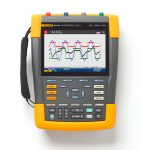 Fluke 190-104-III-S: 4-Channel, 100 MHz Handheld Oscilloscope with SCC-293 Kit